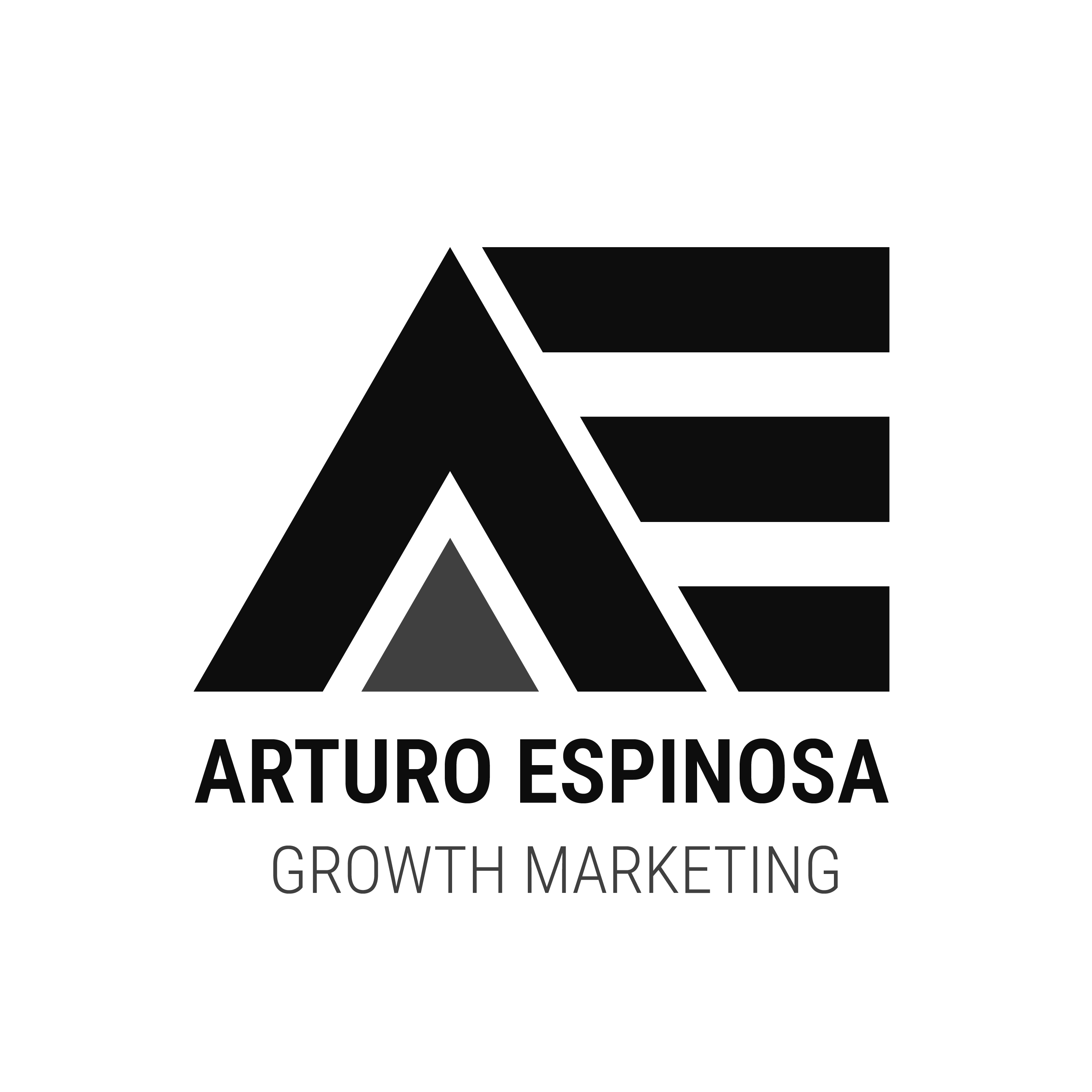 Arturo Espinosa Logotipo [Negativo]